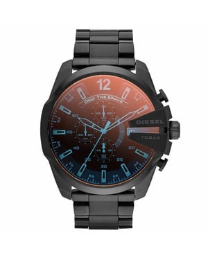 Diesel DZ4318 Mega Quartz Edelstahl Herrenuhr