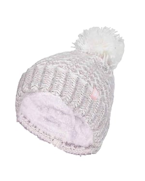 Damen Fleece gefüttert Cuffed Thermal Winter Bommelmütze mit Pom Pom