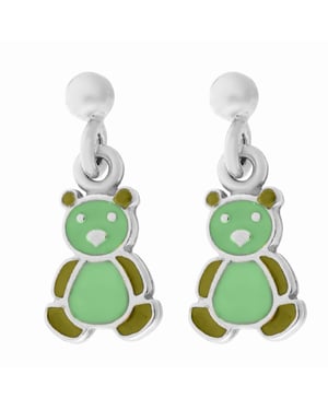 Orphelia 'Bär' Tropfenohrringe aus 925er Sterlingsilber für Kinder - Silber ZO-7140/GR