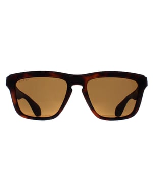 Gucci Rectangle Unisex Havanna Braun GG1571S