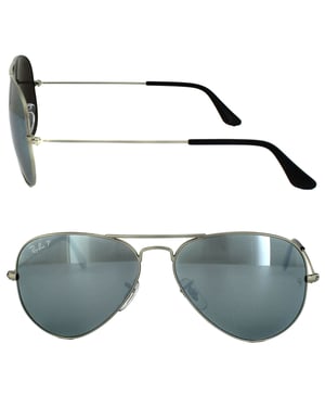Lunettes de soleil Ray-Ban Aviator 3025 019 / W3 Silver Silver Mirror Polarisé