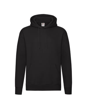 Fruit of the Loom Herren Premium Hoodie (Schwarz)