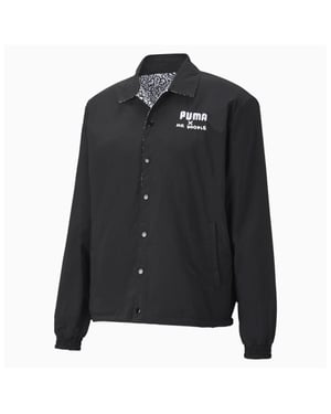 Puma x Mr Doodle Reversible Herren Schwarz/Weiße Jacke