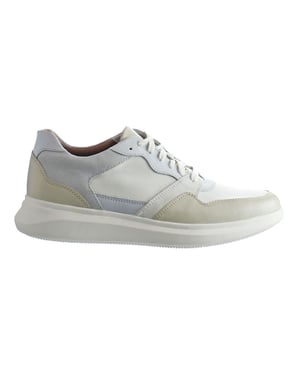 Clarks Un Globe Run Herren White Trainer