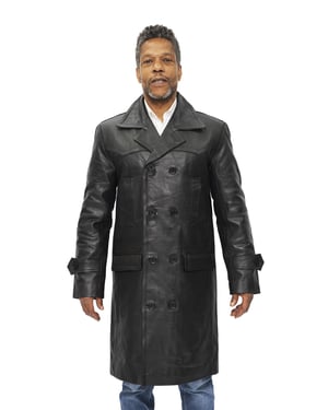 Herren-Peacoat aus Rindsleder-Dortmund