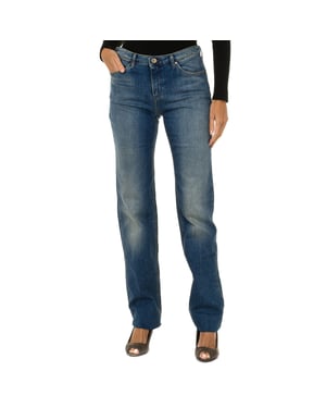 Lange Stretch-Denim-Hose für Damen 6X5J85-5D0JZ