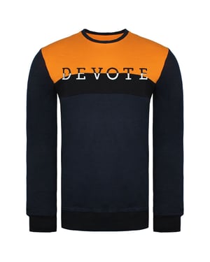 Devote London Blake Mens Black/Navy Pullover