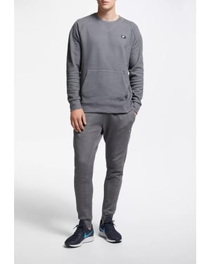 Nike Sportswear Optic Herren-Fleece-Crew-Trainingsanzug in Grau