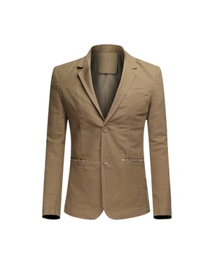 Herren Casual 2 Knöpfe Herbst Blazer Slim Fit Sport Mantel Beige