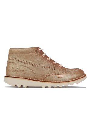 Boots Kick Hi Kickers Pour Fille en Brun Roux