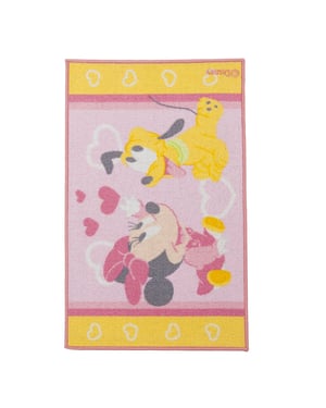 Antistatischer Fellteppich für Kinder Minnie und Pluto 86197
