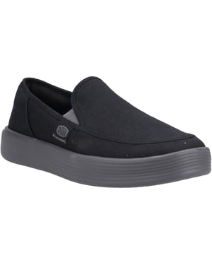 HEYDUDE Sunapee Canvas 100% Baumwolle Herren Schwarz/Kohle Loafers