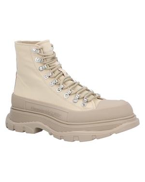 Alexander McQueen Tread Slick Stiefel 'Beige'