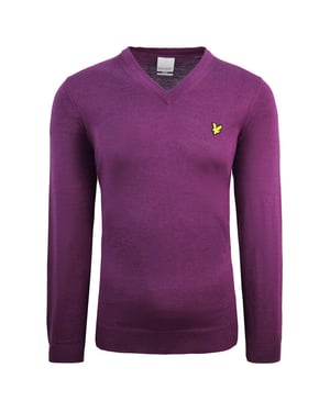 Lyle & Scott Golf Lila Herrenpullover