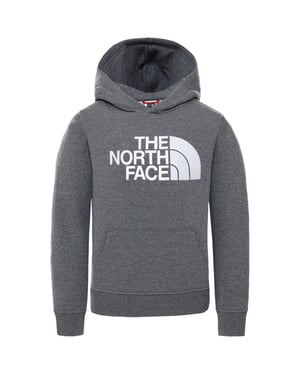 The North Face Unisex Kinder Drew Peak Stickerei Hoodie grau
