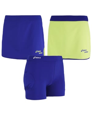 Asics Motion Dry Padel Damenblau Tennis Skort