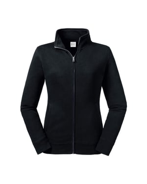 Russell Womens/Ladies Authentic Sweat Jacket (Schwarz)