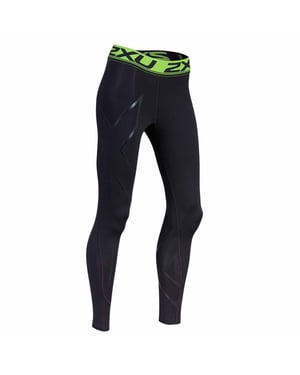 2xu Erfrischungswiederherstellung Kompression Womens Schwarz/grüne Strumpfhose