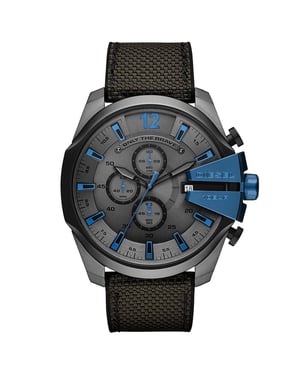 Diesel DZ4500 Mega Chief Chronograph Quarz Dunkelgrau Zifferblatt Herrenuhr