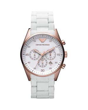 Emporio Armani AR5919 Herren Sportivo Uhr Weiß
