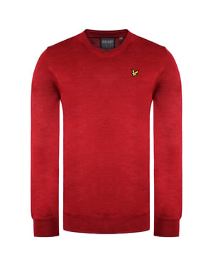 Lyle & Scott Golfmenens Red Pullover