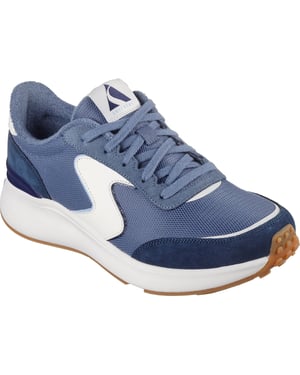Skechers BLVD Retro Runner Leder Damen Sneaker in Marineblau