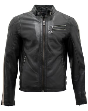 Bikerjacke aus Racer-Nappaleder