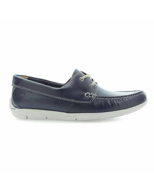 Clarks Karlock Step Mens Navy Bootsschuhe