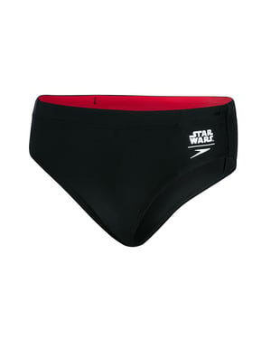 Speedo Stretch Taille Star Wars Troop Logo Kinder Schwarz Placement Brief 8 11610c629