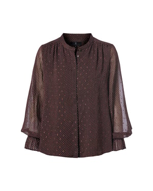 Jackson-Print-Bluse braun