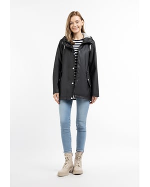 Dreimaster Regenjacke Damen Schwarz