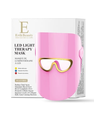 LED-Lichttherapie Glow & Renew Maske - 3 Farbmodi