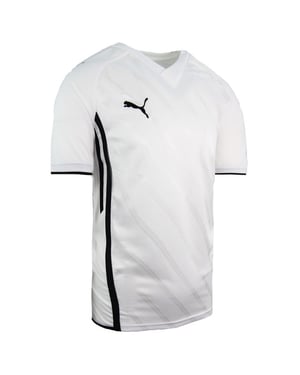 Puma Paok FC Dritter Shirt V-Ausschnitt Kurzschlärm weiße Kinder T-Shirt 737356 01