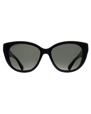 Gucci Cat Eye Damen Schwarz Grau GG1588S