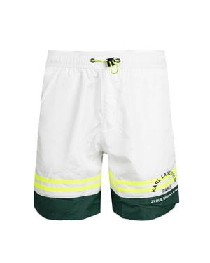 Karl Lagerfeld Badeshorts Golf Herren Weiß