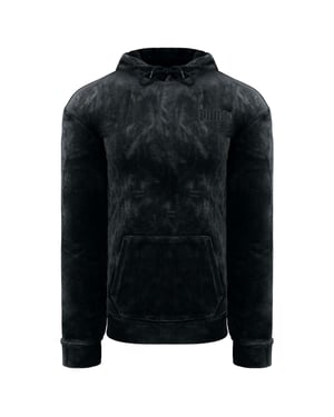 Puma bestickte Logo Womens Black Velor Hoodie