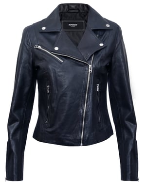 Smarte Damen-Bikerjacke aus Leder – Matlock