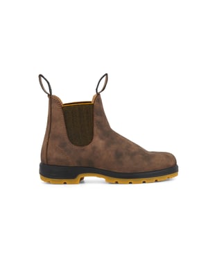 Blundstone #1944 Rustikaler Chelsea-Stiefel in Braun/Senf