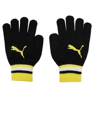 Puma Cat Logo Herren Schwarz/Gelb Handschuhe