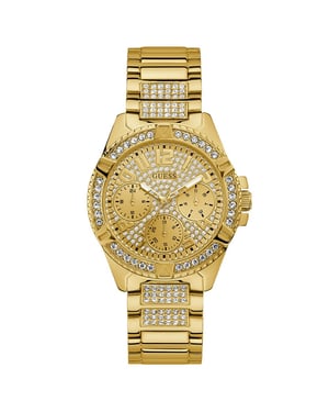 Guess W1156L2 Damen Gold Uhr mit Kristallen