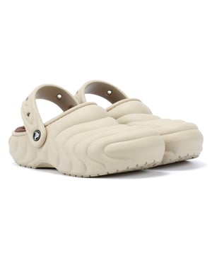 Crocs Classic Gefüttert Overpuff Damen Beige Clogs