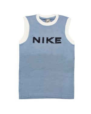 Nike Boys Tank Top Blue Graphic Vest 238436 400