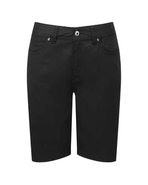 Premier Womens/Ladies Performance Casual Shorts (Schwarz)