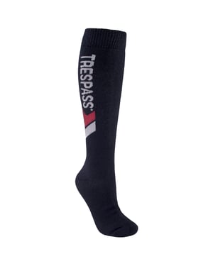 Trespass Unisex Tech Ski-Socken mit Merinowolle (Schwarz)