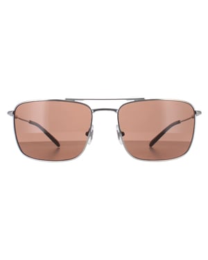 Arnette Rectangle Herren Silber Dunkelbraun AN3088 Boulevardier