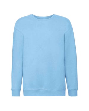 Fruit of the Loom - "Premium" Sweatshirt Überschnittene Schulter für Kinder (Himmel)