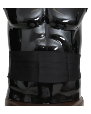 Dolce & Gabbana Ceinture Hommes Noir 100% Soie Cummerbund