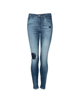 Guess Jeans Skinny Damen blau