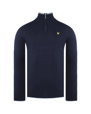 Lyle & Scott Merino Golf Mens Navy Pullover