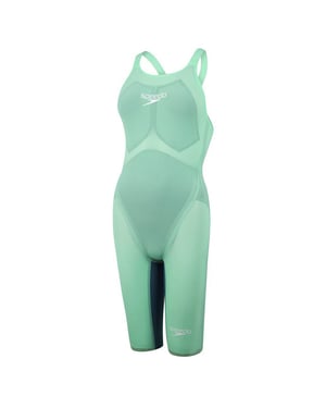 Speedo Fastkin Pure Valor Green Womens Closedback Kneeskin Badebowe 8 11979d881